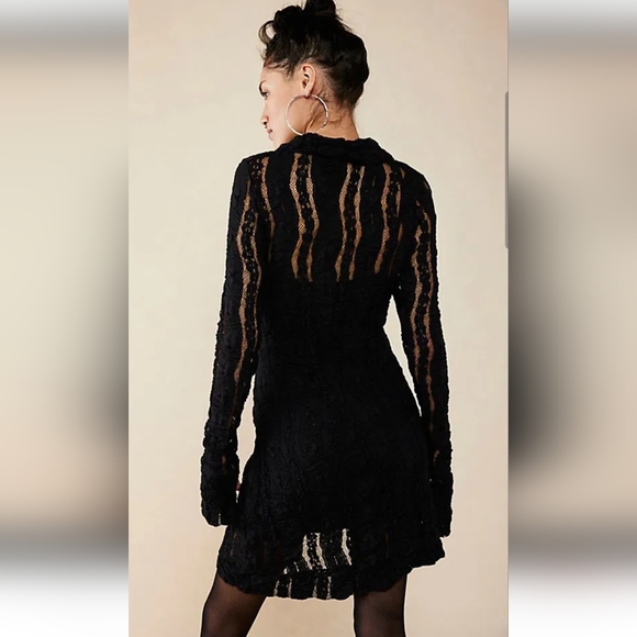 Free People Shayla Lace Mini Dress - Picture 3 of 6